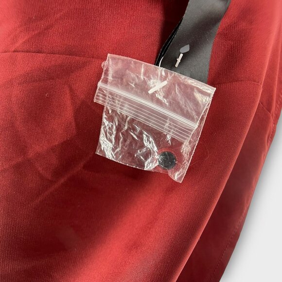 Keepsake The Label Curious Sheer Cocktail Dress Halter Red Sleeveless Wrap XL - Picture 14 of 15